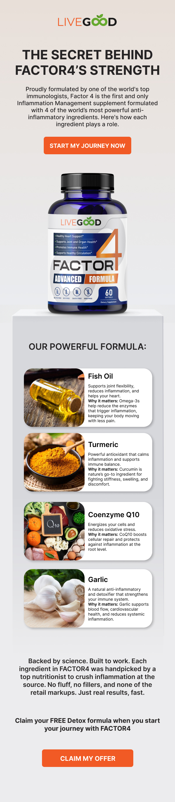 Factor4 welcome email